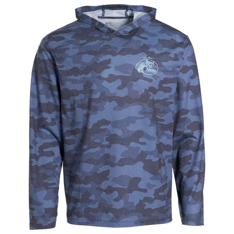 Bass Pro Shops Lightweight Camo Hooded Long-Sleeve T-Shirt