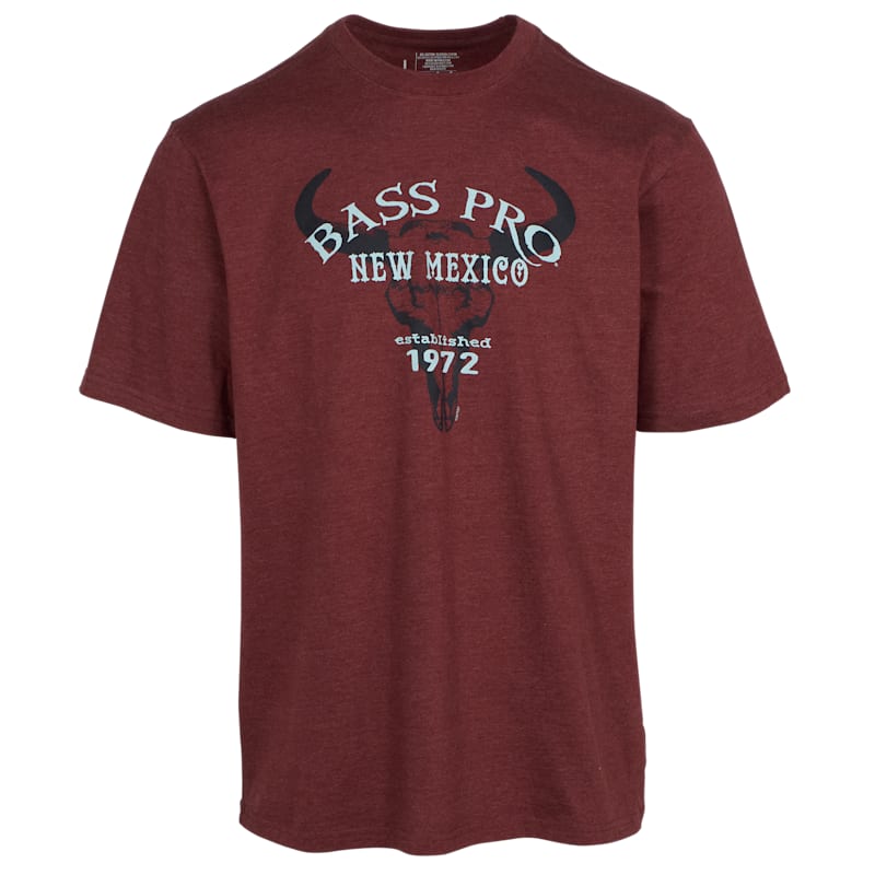 Bass Pro Shops New Mexico Cow Skull Short-Sleeve T-Shirt for Men
