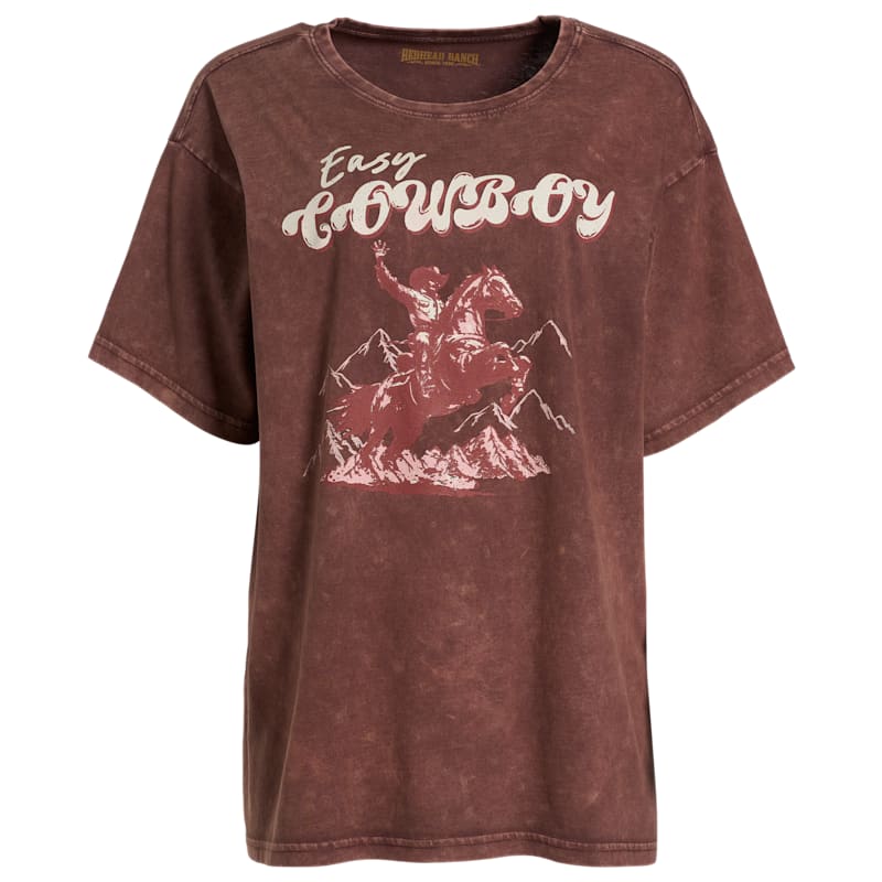 RedHead Ranch Easy Cowboy Short-Sleeve Boyfriend T-Shirt