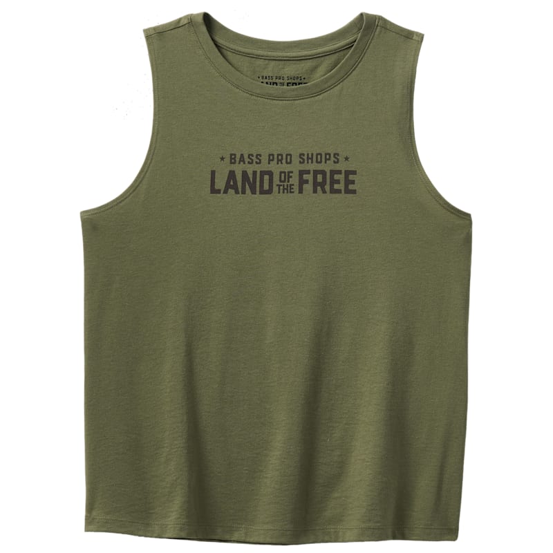 Land of the Free Flag Muscle Tank