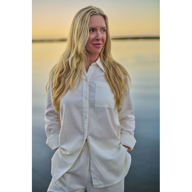 World Wide Sportsman Bonita Springs Woven Button-Down Long-Sleeve Shirt