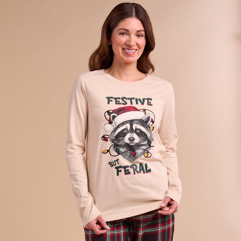 Natural Reflections Festive but Feral Long-Sleeve Shirt