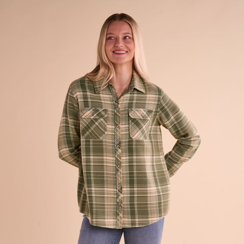 Natural Reflections Maple Ridge Button-Down Long-Sleeve Shirt