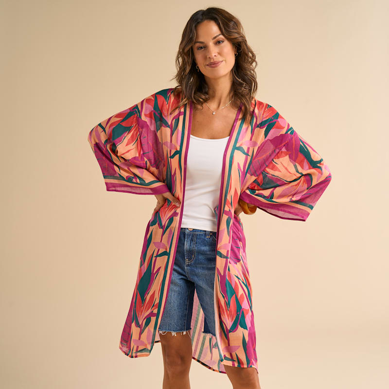 Natural Reflections Canna Striped Duster