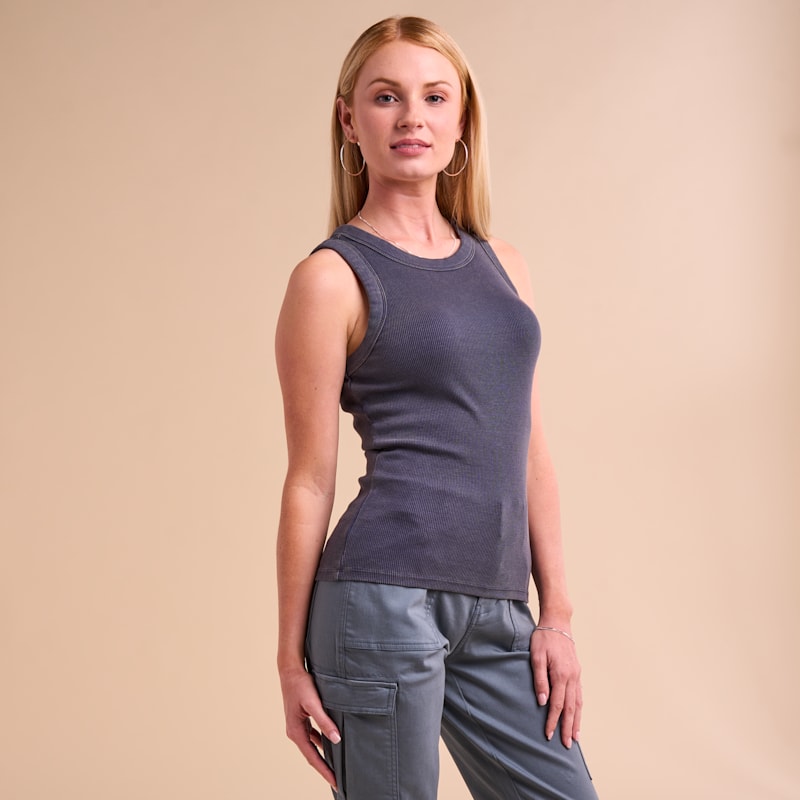 Natural Reflections Sierra Ribbed Tank Top
