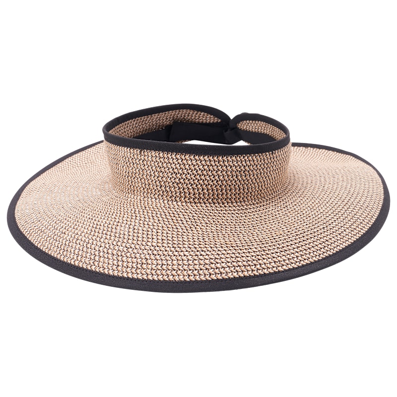 Natural Reflections Paper Braid Roll-Up Visor