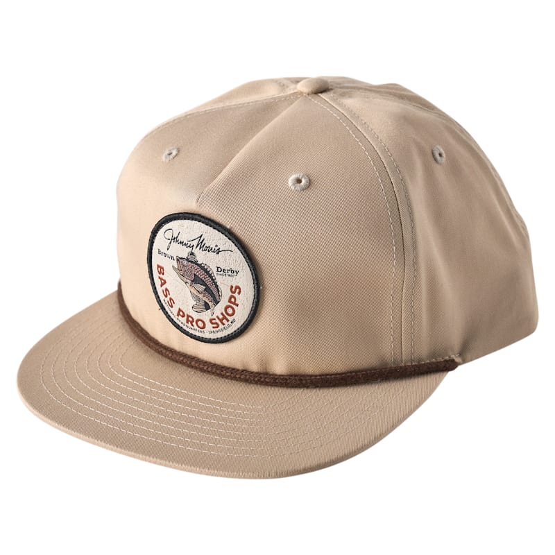 Bass Pro Shops Brown Derby Patch Rope Snapback Cap