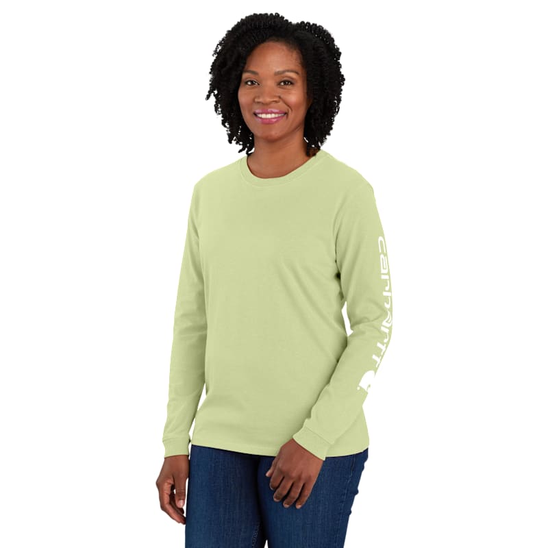 Carhartt Logo Sleeve Graphic Heavyweight Long-Sleeve T-Shirt