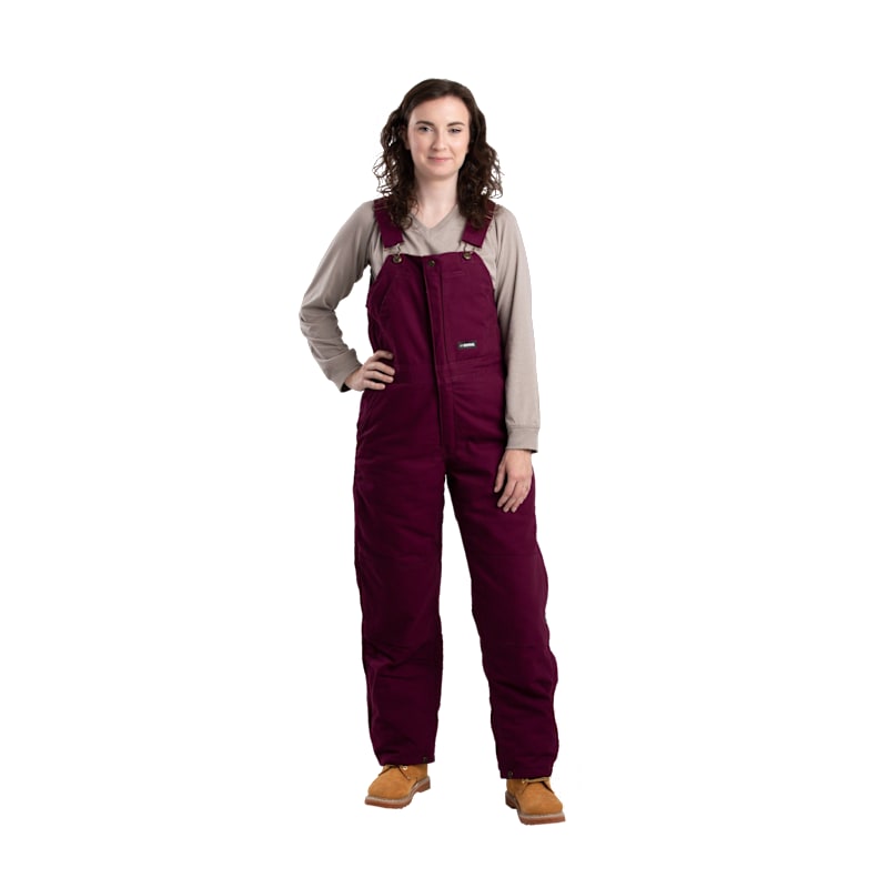 Berne Softstone Duck Insulated Bib Overalls for Ladies