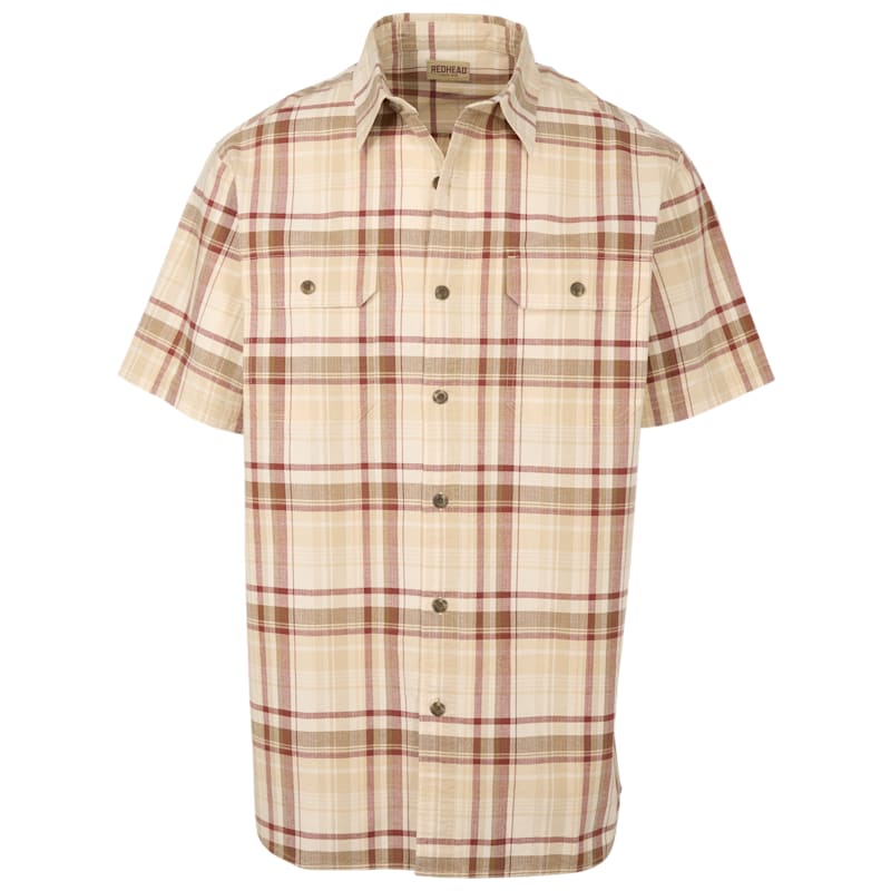 RedHead Ripstop Rock Creek Plaid Short-Sleeve Shirt for Men