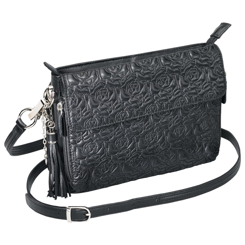 Gun Tote'n Mamas Embroidered Lambskin Concealed Carry Handbag