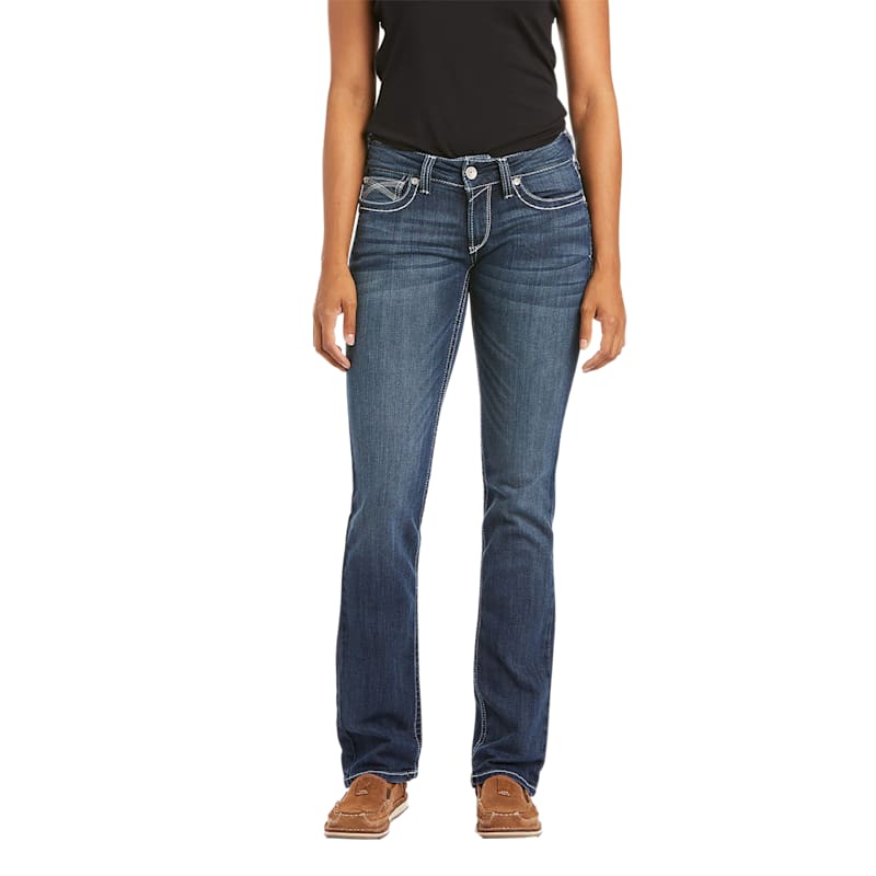 Ariat R.E.A.L. Midrise Stretch Ivy Stackable Straight-Leg Jeans for Ladies