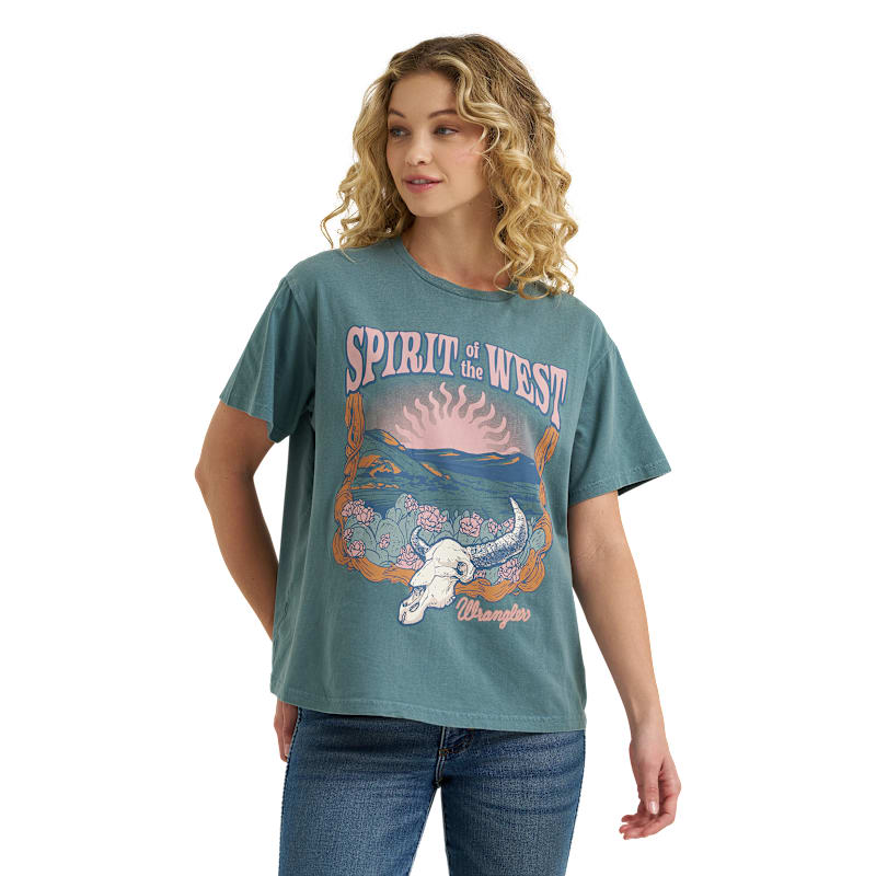 Wrangler Retro Spirit of the West Short-Sleeve T-Shirt for Ladies