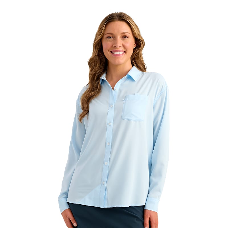 Huk Tide Point Oversized Long-Sleeve Shirt