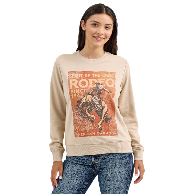 Wrangler Retro Rodeo Graphic Crew Sweatshirt for Ladies