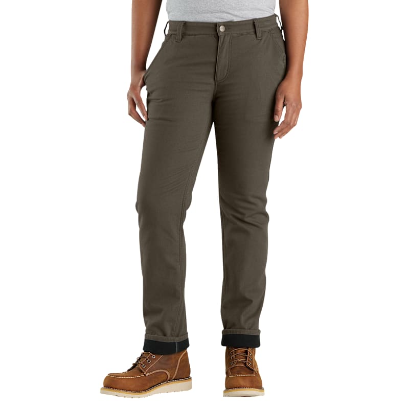 Carhartt Rugged Flex Relaxed-Fit Fleece-Lined Work Pants for Ladies