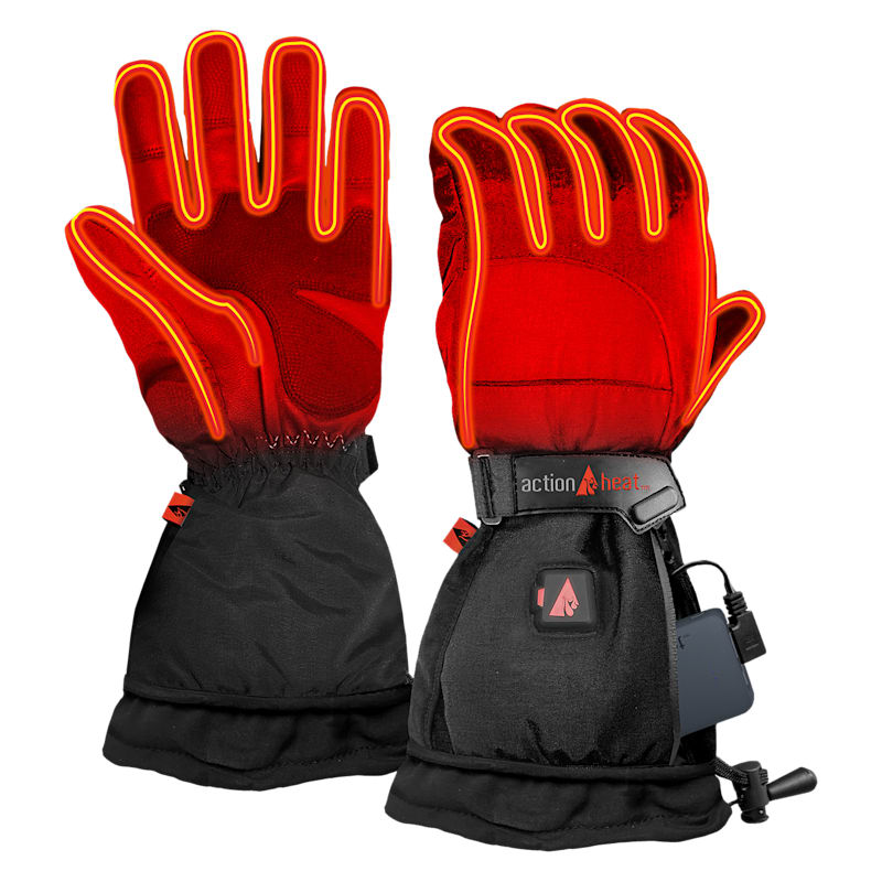 ActionHeat 5V Battery Heated Snow Gloves for Ladies
