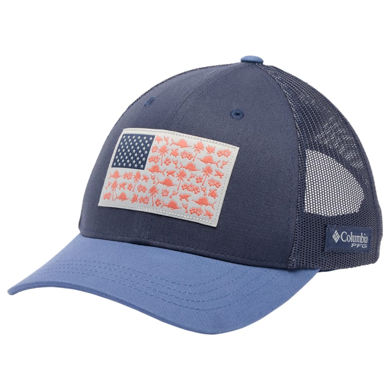 Columbia PFG Fish Flag Snapback Cap for Women