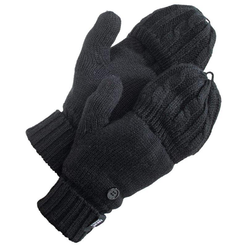 Heat Holders Cable-Knit Converter Gloves for Ladies