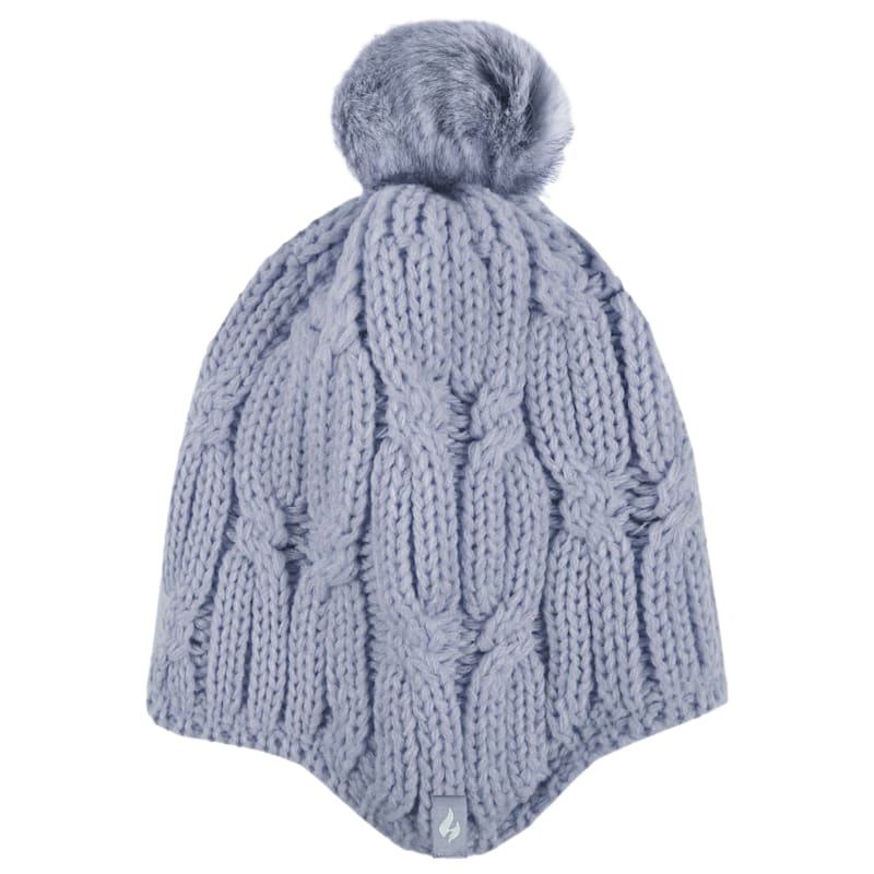 Heat Holders Nikki Cozy Ears Pom-Pom Beanie Hat for Ladies