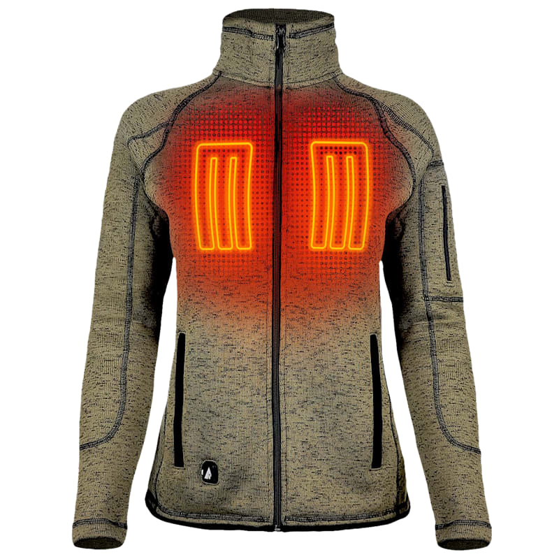 ActionHeat 5V Battery-Heated Jacket Sweater Jacket for Ladies