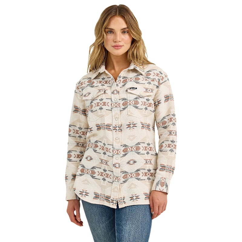Wrangler Retro Unlined Boyfriend Shacket for Ladies