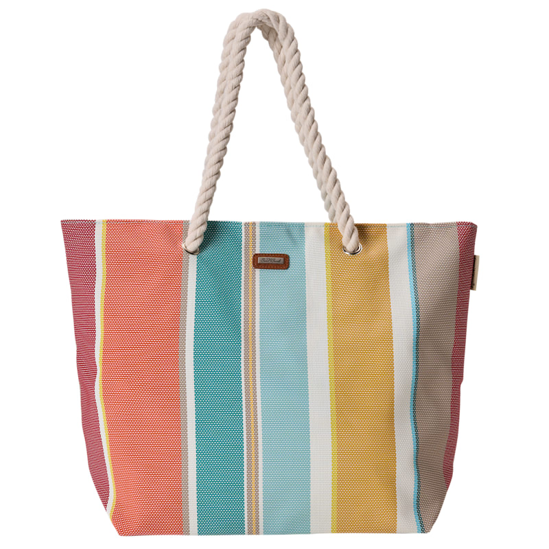 Sun 'N' Sand Dream Striped Beach Tote Bag