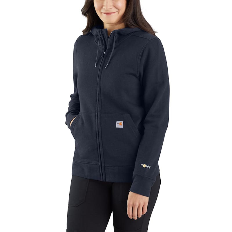 Carhartt Flame-Resistant Force Relaxed-Fit Midweight Zip-Front Hooded Sweatshirt for Ladies
