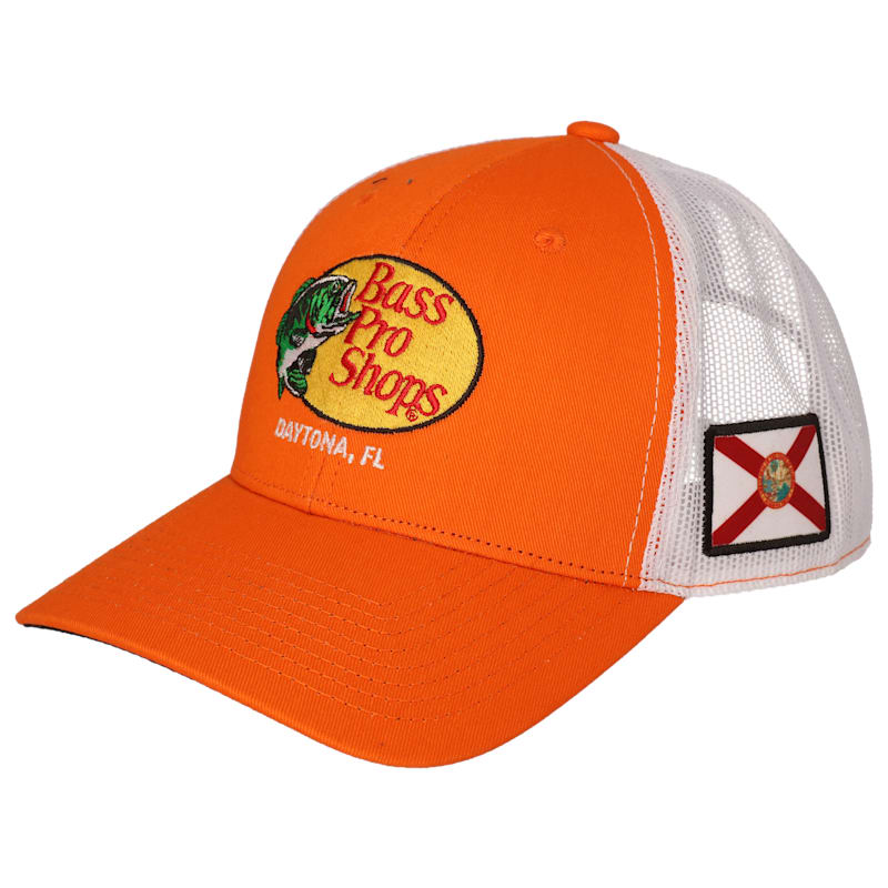 Bass Pro Shops Woodcut Logo Daytona, FL Snapback Cap