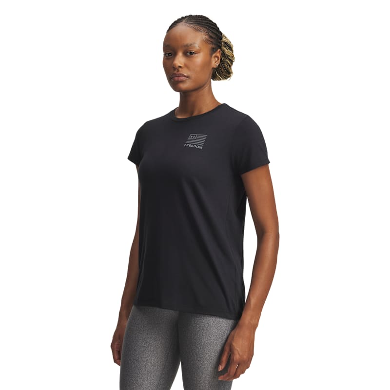 Under Armour Freedom Left-Chest Graphic Short-Sleeve T-Shirt for Ladies