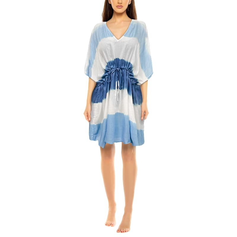 Bella Beach Tie-Dye V-Neck Cover-Up for Ladies