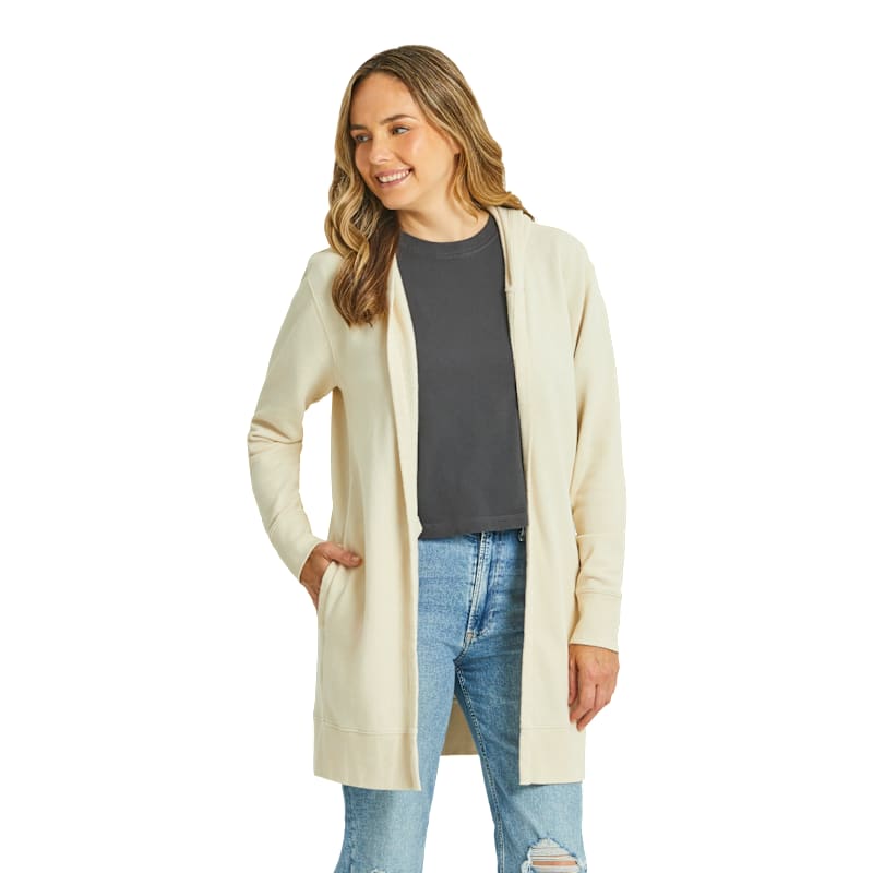 Life is Good French Terry Beyond Hip Long-Sleeve Hoodie for Ladies