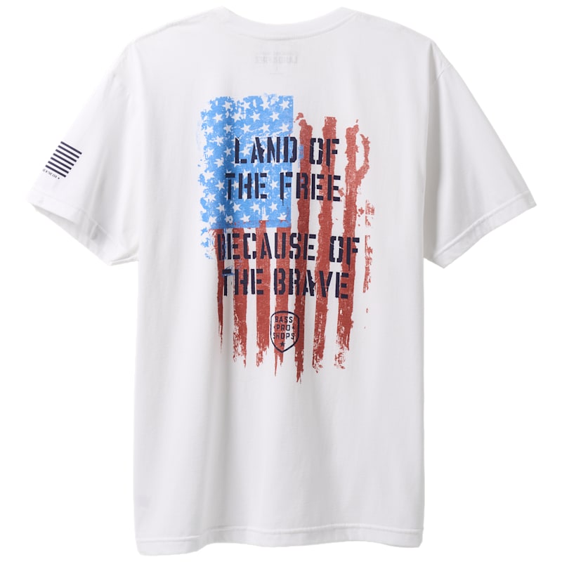Land of the Free Brushed Short-Sleeve T-Shirt