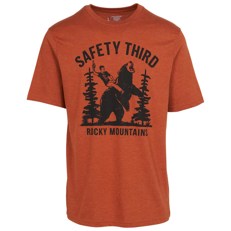 Bass Pro Shops Safety Third Rocky Mountains Short-Sleeve T-Shirt for Men