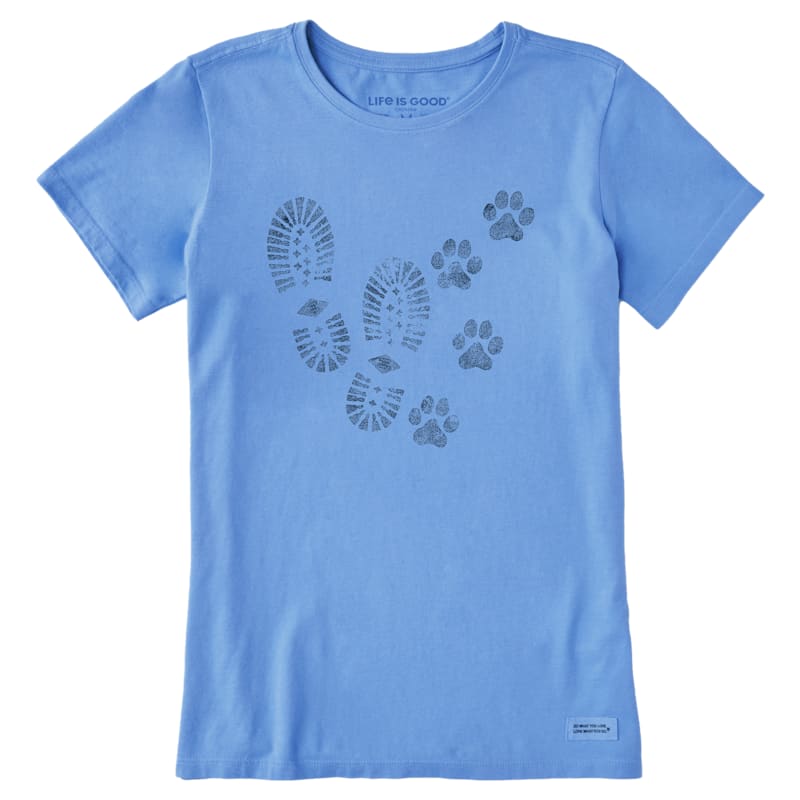 Life is Good Trails and Tails Crusher Short-Sleeve T-Shirt for Ladies