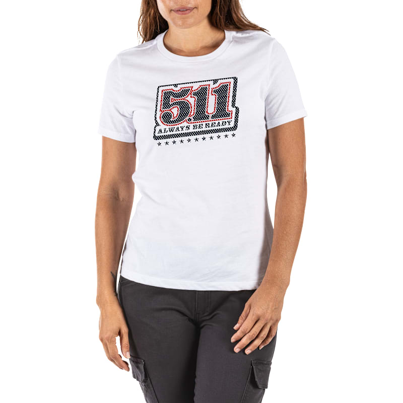 5.11 Tactical Number Plate Short-Sleeve T-Shirt for Ladies