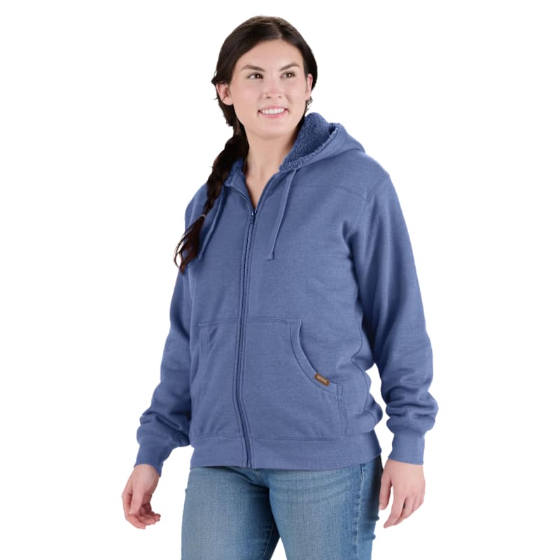 Berne Sherpa-Lined Full-Zip Hooded Sweatshirt