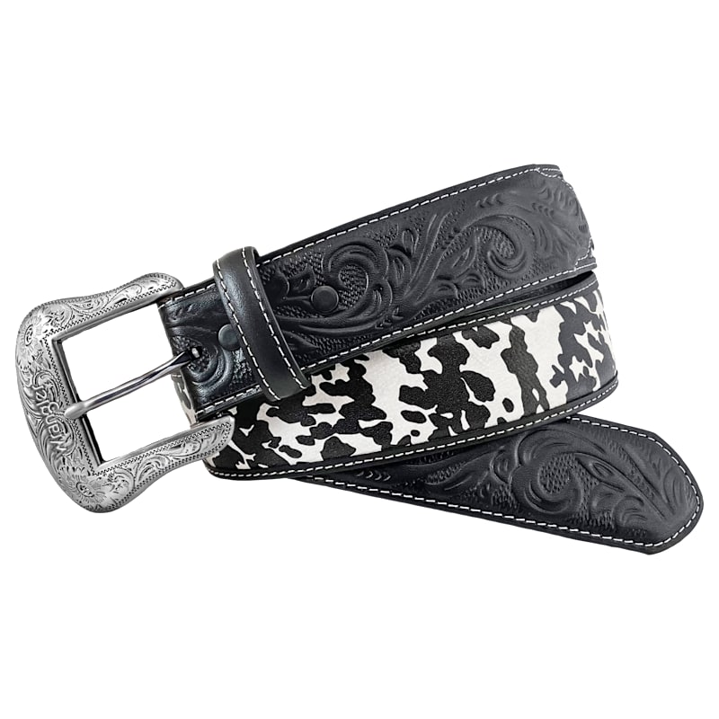 Wrangler Cow Print Western Belt
