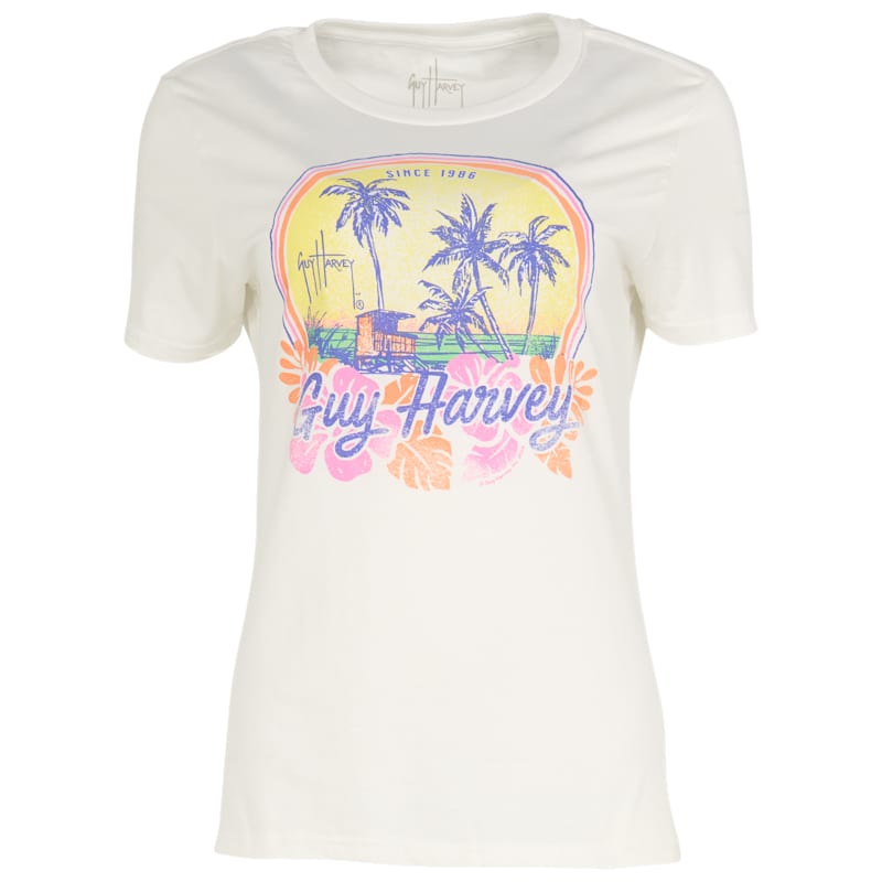 Guy Harvey Harbor Lite Sunset Short-Sleeve Shirt