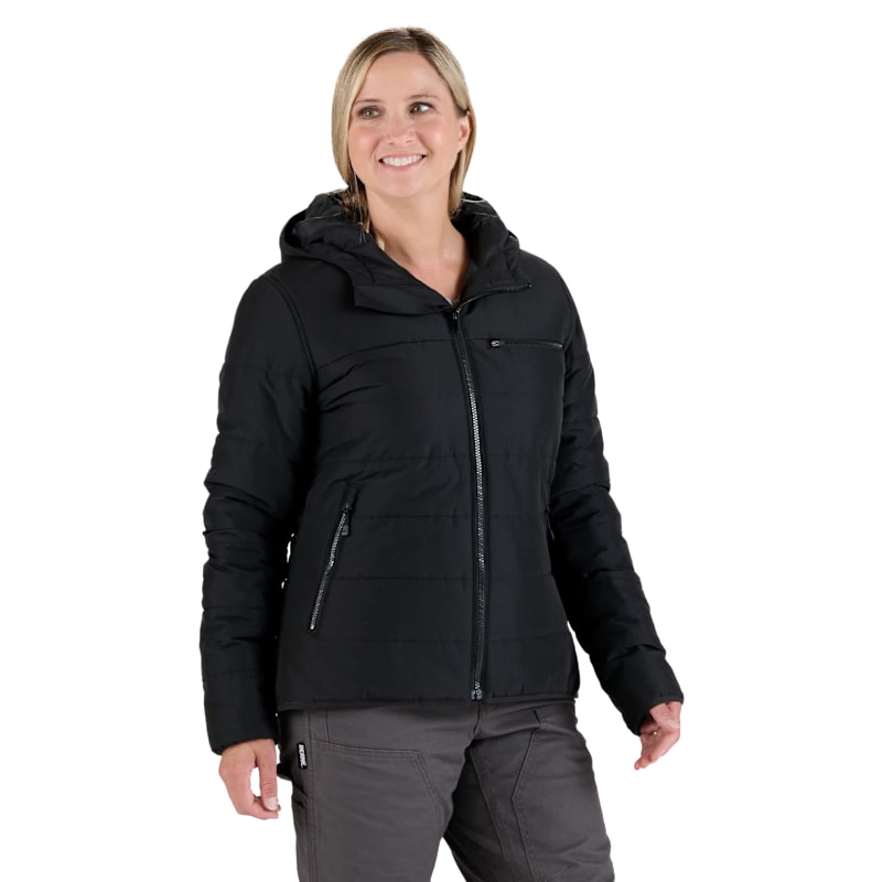 Berne Channel Quilt Ripstop Hooded Jacket