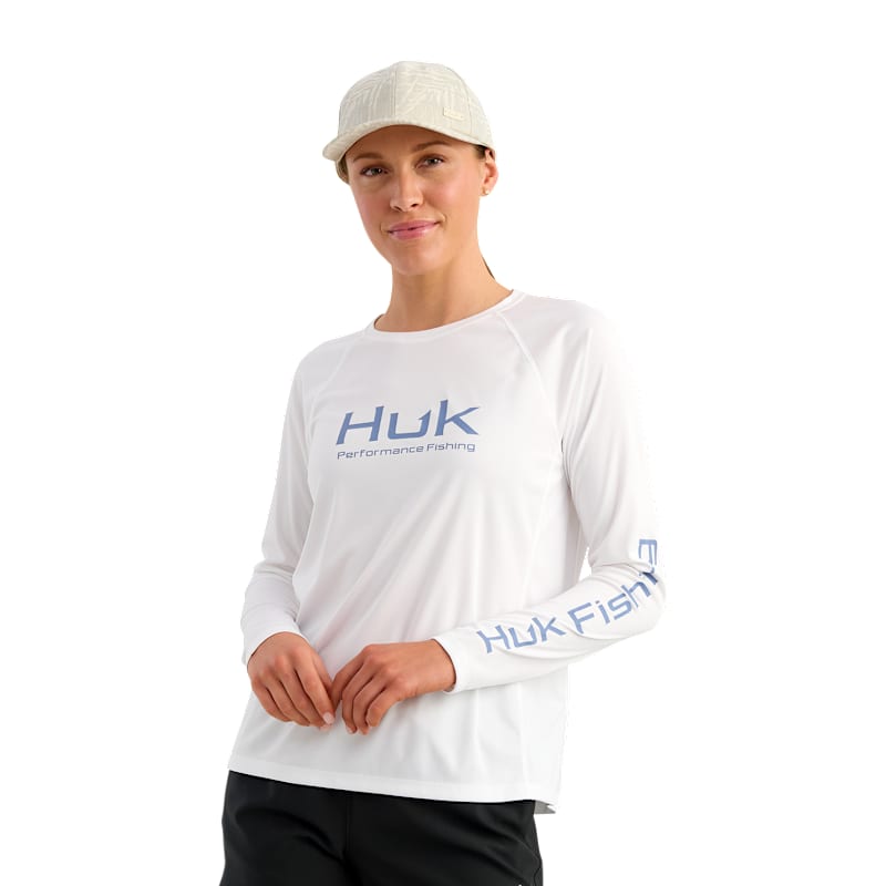 Huk Pursuit Wordmark Long-Sleeve Shirt