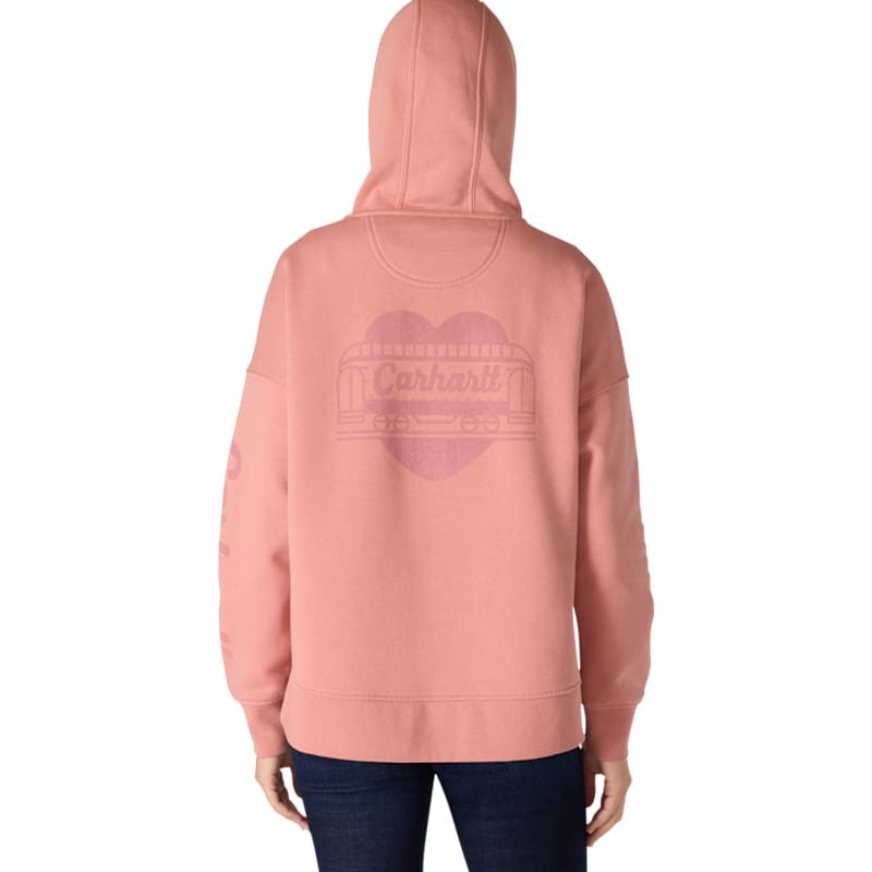 Carhartt Oversized Fit Midweight Hooded Graphic Long-Sleeve Sweatshirt for Ladies