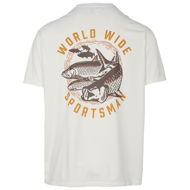 World Wide Sportsman 3D Cool XX Fish Graphic Short-Sleeve Shirt