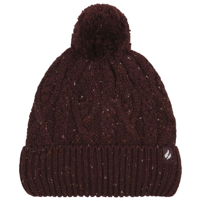 Heat Holders Original Britta Roll-Up Pom-Pom Beanie