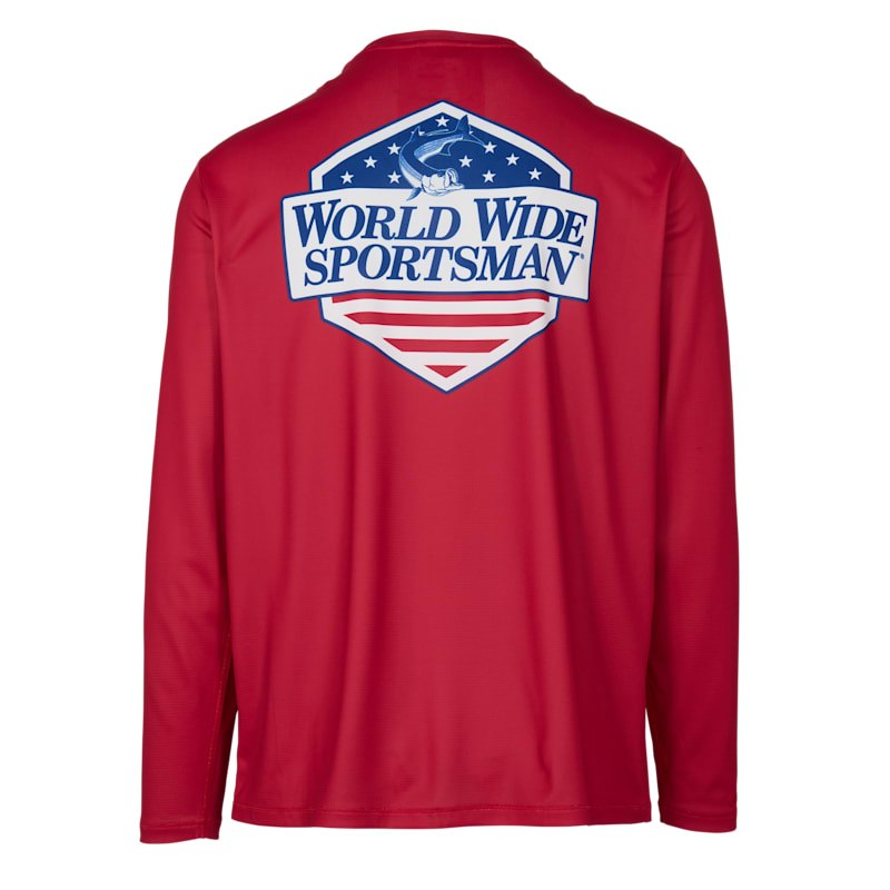World Wide Sportsman Americana 3D Cool Graphic Long-Sleeve Shirt