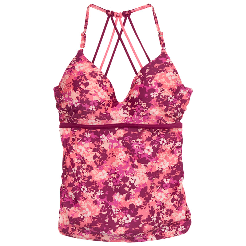 Free Country Triple Strap Tankini Top for Ladies
