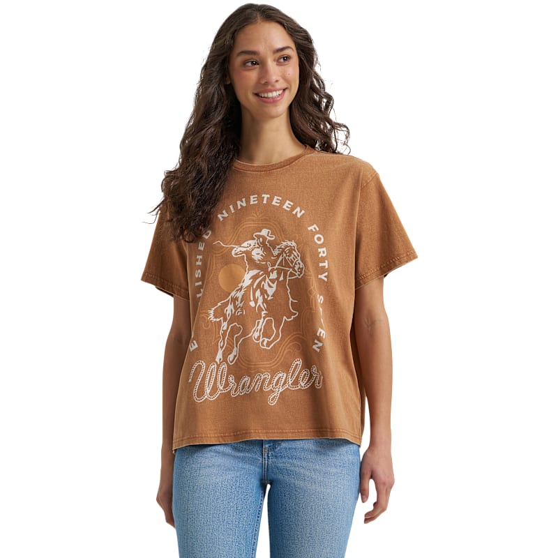 Wrangler Rider Girlfriend Graphic Short-Sleeve T-Shirt