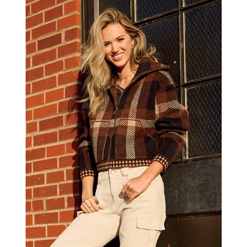 Natural Reflections Sweater Bomber Jacket