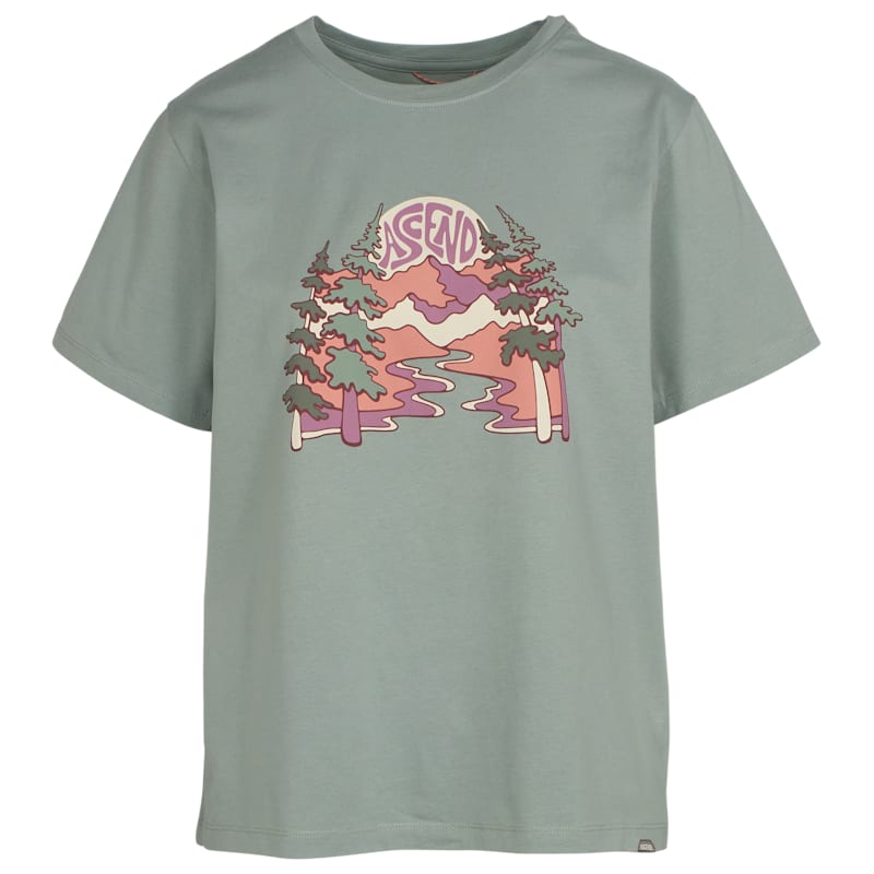 Ascend Organic Mountain Fun Graphic Short-Sleeve T-Shirt