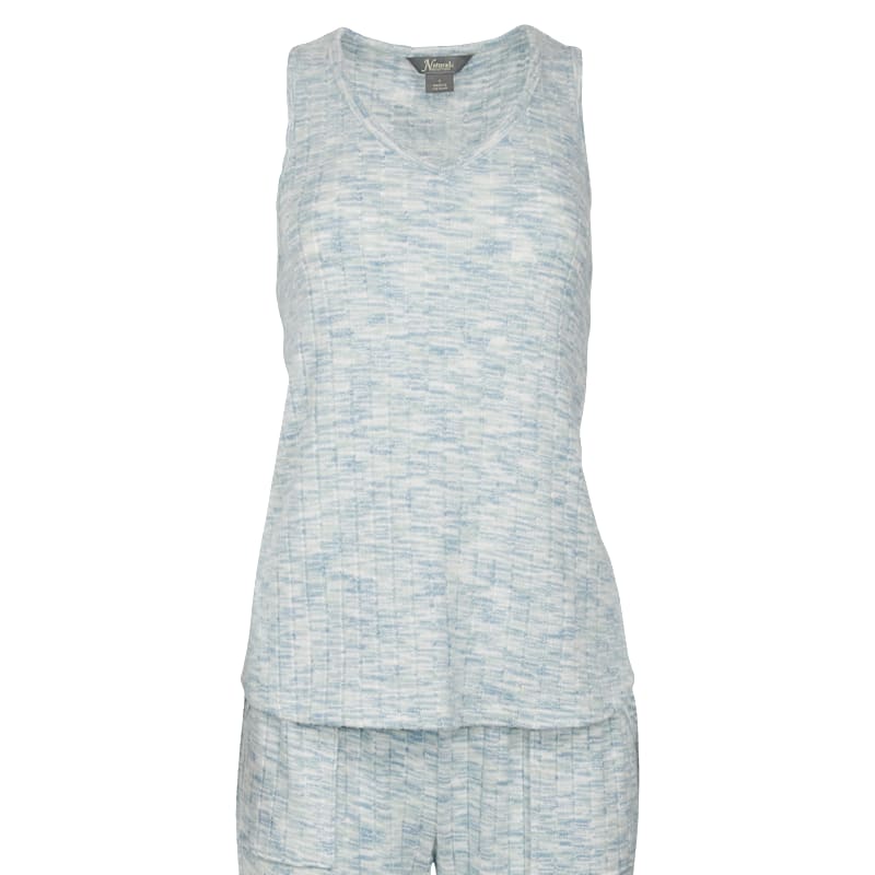 Natural Reflections Space Dye Ribbed Racerback Tank